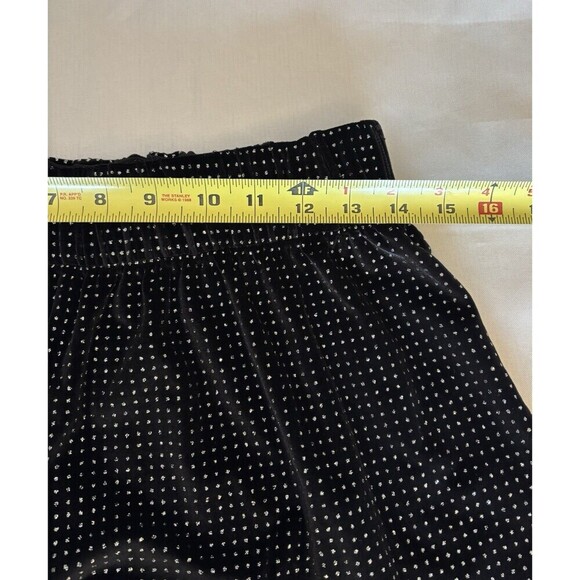VICTORIA'S SECRET Glitter Velvet Sleep Shorts Black Medium High Elastic Waist - Picture 8 of 9